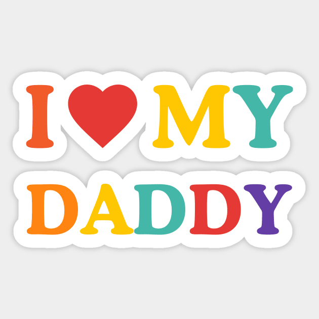 I Love My Daddy – Heartfelt Affection Sticker by Inkarti